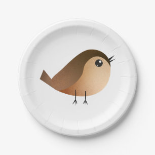 Sparrow Bird Cartoon Papieren Bordje