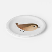 Sparrow Bird Cartoon Papieren Bordje (Gekanteld)
