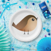 Sparrow Bird Cartoon Papieren Bordje (Feest)