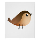 Sparrow Bird Cartoon Perfect Poster (Voorkant)