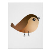 Sparrow Bird Cartoon Perfect Poster (Voorkant)