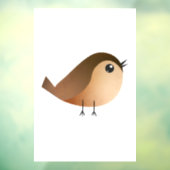Sparrow Bird Cartoon Raamsticker (Vel 3)