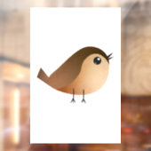 Sparrow Bird Cartoon Raamsticker (Vel 2)