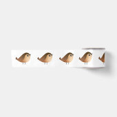 Sparrow Bird Cartoon Satijnen Lint (Voorkant)