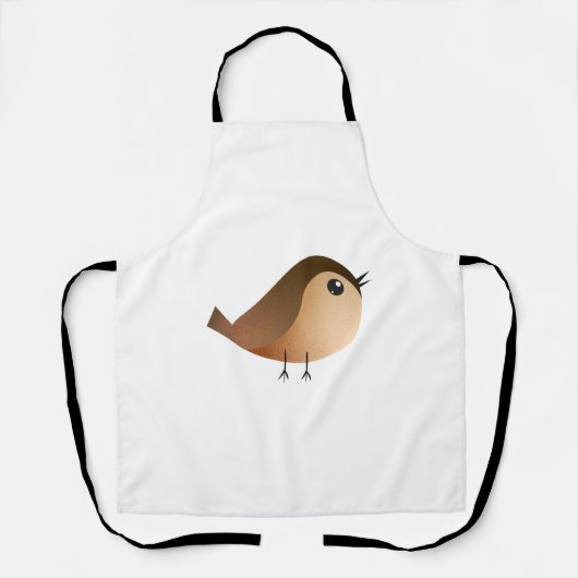 Sparrow Bird Cartoon Schort (Voorkant)