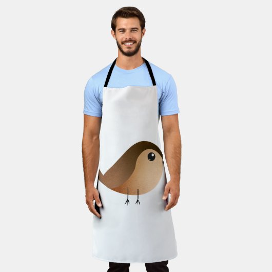 Sparrow Bird Cartoon Schort (Gedragen)