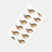 Sparrow Bird Cartoon Servet (Hoek)