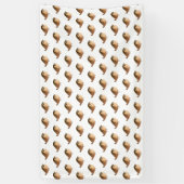 Sparrow Bird Cartoon Spandoek (Verticaal)