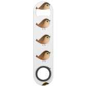 Sparrow Bird Cartoon Speed Flessenopener (Achterkant)