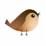 Sparrow Bird Cartoon Staand Fotobeeldje<br><div class="desc">Voorbeeld van de Cartoon van de Sparrow Bird</div>
