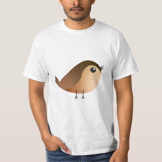 Sparrow Bird Cartoon T-shirt (Voorkant)