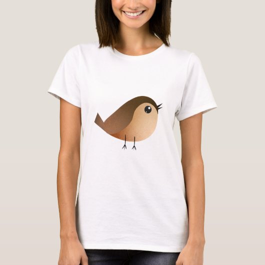 Sparrow Bird Cartoon T-shirt (Voorkant)
