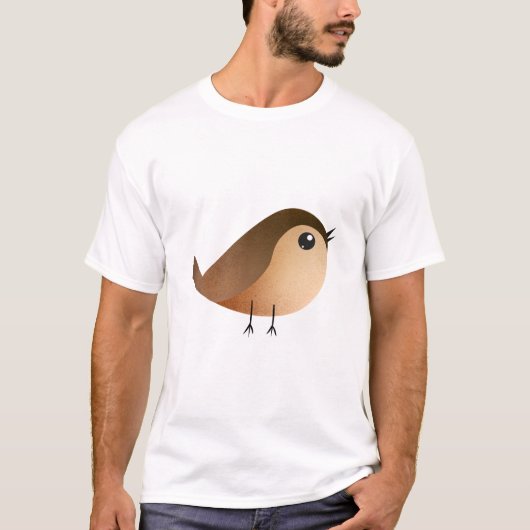 Sparrow Bird Cartoon T-shirt (Voorkant)