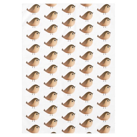 Sparrow Bird Cartoon Tafelkleed (Voorkant)
