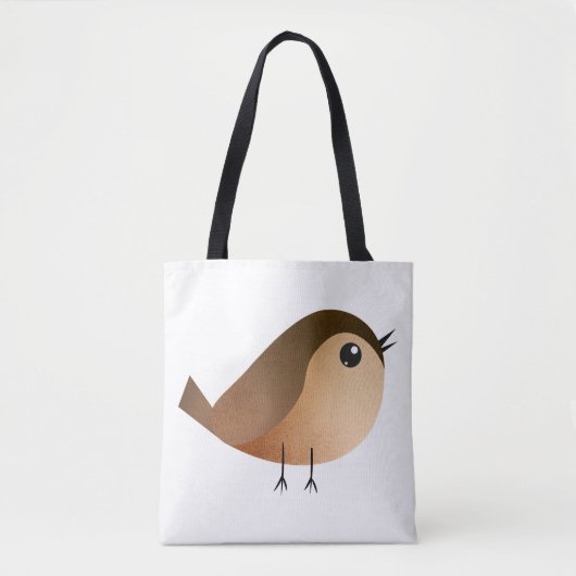 Sparrow Bird Cartoon Tote Bag (Voorkant)