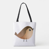 Sparrow Bird Cartoon Tote Bag (Achterkant)