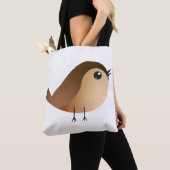 Sparrow Bird Cartoon Tote Bag (Dichtbij)