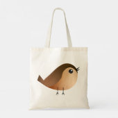 Sparrow Bird Cartoon Tote Bag (Achterkant)