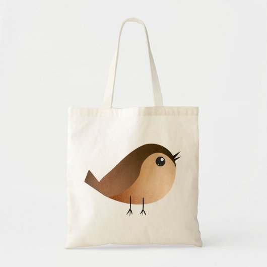 Sparrow Bird Cartoon Tote Bag (Voorkant)