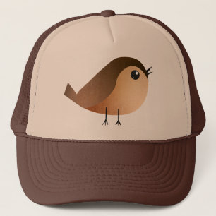 Sparrow Bird Cartoon Trucker Pet