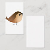 Sparrow Bird Cartoon Visitekaartje (Voorkant / Achterkant)