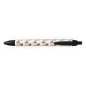 Sparrow Bird Cartoon Zwarte Inkt Pen (Achterkant)