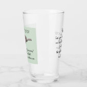 Sparrow Bird Cast Your Cares Bijbelvers Groen Glas (Links)