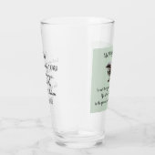 Sparrow Bird Cast Your Cares Bijbelvers Groen Glas (Rechts)