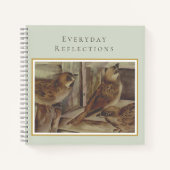 Sparrow Bird Notebook – Nature-Inspired Writing  Notitieboek (Voorkant)