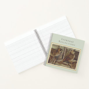 Sparrow Bird Notitieboek – Natuur geïnspireerd Sch