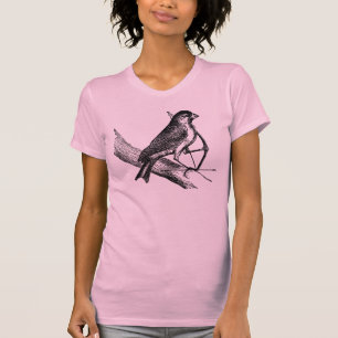 Sparrow Bird van Archery met Bow & Arrow T-shirt