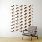 Sparrow Bird Wandkleed (In situ)