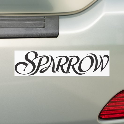 Sparrow Bumpersticker (Op auto)