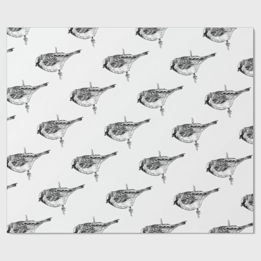 Sparrow Cadeaupapier (Vlak)