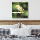 Sparrow Canvas Afdruk (Insitu (Slaapkamer))