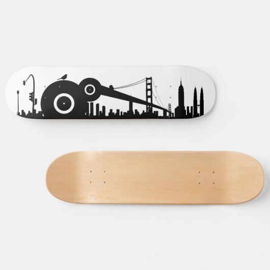 Sparrow city skateboard (Horizontaal)