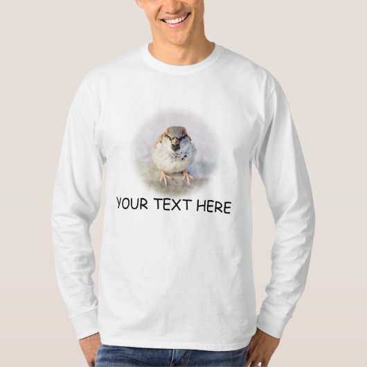 Sparrow - De krijger en Jouw tekst T-shirt (Voorkant)