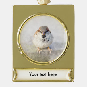 Sparrow - De Warrior Verguld Banner Ornament