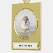 Sparrow - De Warrior Verguld Banner Ornament (Links)
