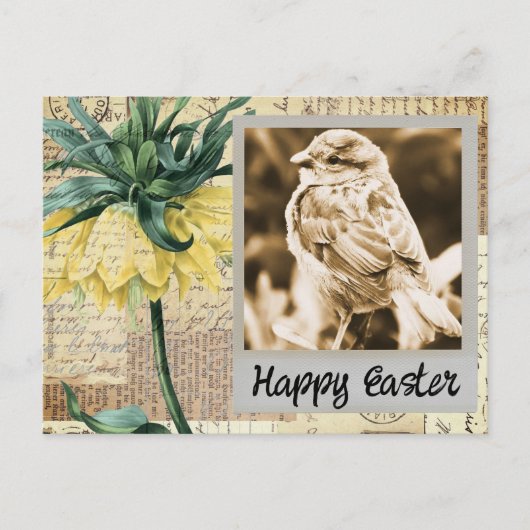 Sparrow Easter Collage Briefkaart (Voorkant)