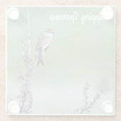 Sparrow Glazen Onderzetter (Achterkant)