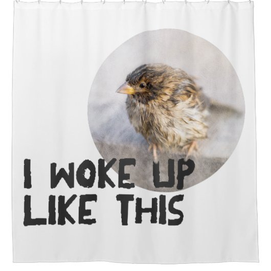 Sparrow - Ik werd zo wakker Douchegordijn (Voorkant)