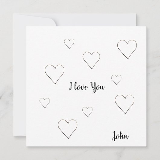 Sparrow in Love, Hearts Pattern Waterverf (Achterkant)