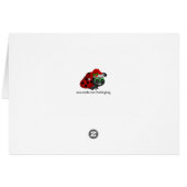 Sparrow in Sneeuw Pet Kerst Kaart (Achterkant Horizontaal)