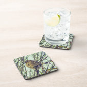 Sparrow in Tree Bier Onderzetter (Rechterzijde)