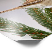 Sparrow in Winter Foto Afdruk (Hoek)