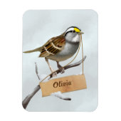 Sparrow Jouw naam Magneet (Verticaal)