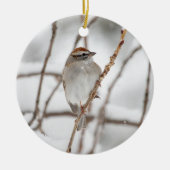 Sparrow | Keramisch Ornament (Voorkant)