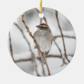 Sparrow | Keramisch Ornament (Achterkant)