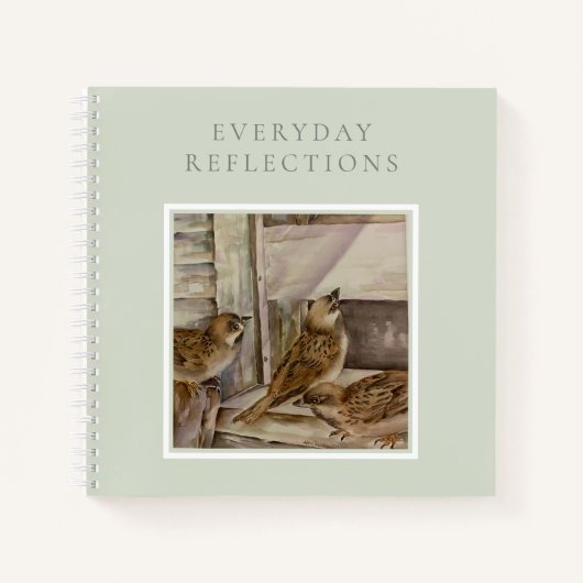 Sparrow Nature Journal | Thoughtful Everyday Notes Notitieboek (Voorkant)